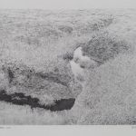 Saddleworth Moor, Dyke. Carbon drawing on paper. 29 x 24cms. £500 + p&p.
